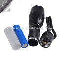 XML-T6 LED Flashlight Torch light Lamp, Rechargeable 18650 or AAA battery light flashlight